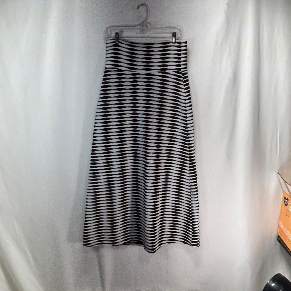 SOHO‎ APPAREL LTD Womens Skirt Black White Stripe M